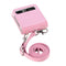 For Samsung Galaxy Z Flip 5G Diagonal Lanyard Embossed Card Phone Case(Pink)