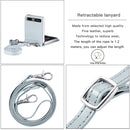 For Samsung Galaxy Z Flip 5G Diagonal Lanyard Embossed Card Phone Case(Silver)