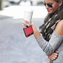 For Samsung Galaxy Z Flip Litchi Folding Ring Buckle Phone Case(Red)