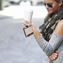 For Samsung Galaxy Z Flip Litchi Folding Ring Buckle Phone Case(Gray)
