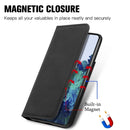 For Samsung Galaxy S22+ 5G Retro Skin Feel Magnetic Horizontal Flip Leather Case with Holder & Card Slots & Wallet & Photo Frame(Black)