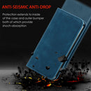 For Samsung Galaxy S22+ 5G Retro Skin Feel Magnetic Horizontal Flip Leather Case with Holder & Card Slots & Wallet & Photo Frame(Blue)