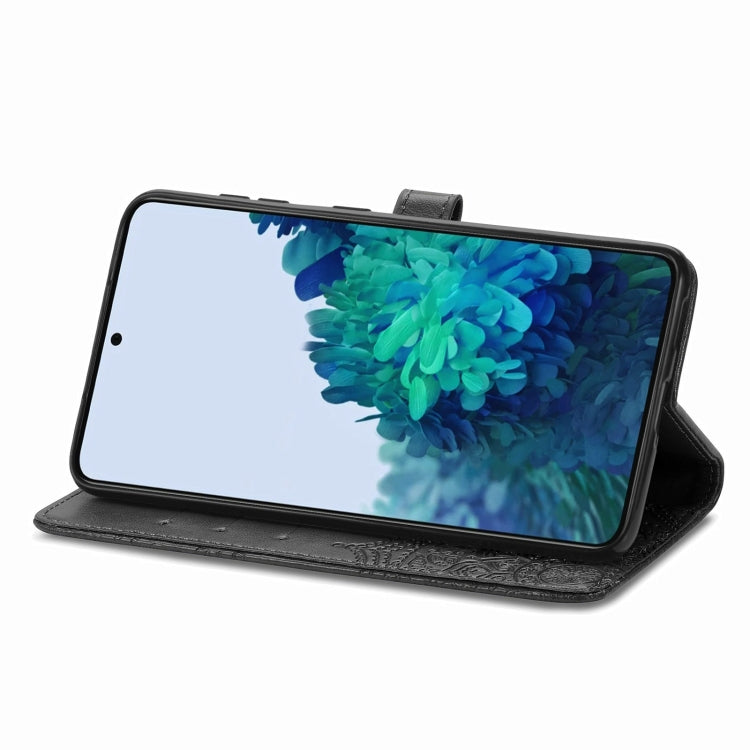For Samsung Galaxy S22 5G Mandala Flower Embossed Horizontal Flip Leather Case with Holder & Card Slots & Wallet & Lanyard(Black)