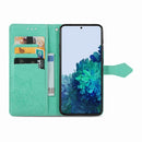 For Samsung Galaxy S22 5G Mandala Flower Embossed Horizontal Flip Leather Case with Holder & Card Slots & Wallet & Lanyard(Green)
