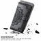 For Samsung Galaxy S22 Ultra 5G Mandala Flower Embossed Horizontal Flip Leather Case with Holder & Card Slots & Wallet & Lanyard(Black)