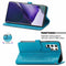For Samsung Galaxy S22 Ultra 5G Mandala Flower Embossed Horizontal Flip Leather Case with Holder & Card Slots & Wallet & Lanyard(Blue)