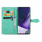 For Samsung Galaxy S22 Ultra 5G Mandala Flower Embossed Horizontal Flip Leather Case with Holder & Card Slots & Wallet & Lanyard(Green)