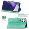 For Samsung Galaxy S22 Ultra 5G Mandala Flower Embossed Horizontal Flip Leather Case with Holder & Card Slots & Wallet & Lanyard(Green)