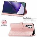 For Samsung Galaxy S22 Ultra 5G Mandala Flower Embossed Horizontal Flip Leather Case with Holder & Card Slots & Wallet & Lanyard(Rose Gold)