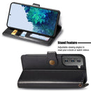 For Samsung Galaxy S22 5G Solid Color Leather Buckle Phone Case(Black)