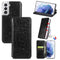 For Samsung Galaxy S22 5G Blooming Mandala Embossed Magnetic Horizontal Flip Leather Case with Holder & Card Slots & Wallet(Black)