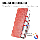 For Samsung Galaxy S22 5G Blooming Mandala Embossed Magnetic Horizontal Flip Leather Case with Holder & Card Slots & Wallet(Red)