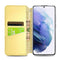 For Samsung Galaxy S22 5G Blooming Mandala Embossed Magnetic Horizontal Flip Leather Case with Holder & Card Slots & Wallet(Yellow)