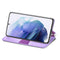 For Samsung Galaxy S22 5G Blooming Mandala Embossed Magnetic Horizontal Flip Leather Case with Holder & Card Slots & Wallet(Purple)
