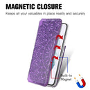 For Samsung Galaxy S22 5G Blooming Mandala Embossed Magnetic Horizontal Flip Leather Case with Holder & Card Slots & Wallet(Purple)