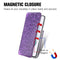 For Samsung Galaxy S22 5G Blooming Mandala Embossed Magnetic Horizontal Flip Leather Case with Holder & Card Slots & Wallet(Purple)
