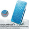 For Samsung Galaxy S22 5G Blooming Mandala Embossed Magnetic Horizontal Flip Leather Case with Holder & Card Slots & Wallet(Blue)