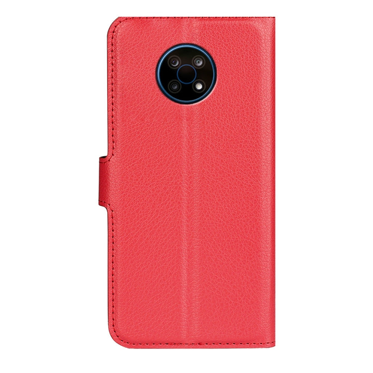 For Nokia G50 Litchi Texture Horizontal Flip Protective Case with Holder & Card Slots & Wallet(Red)