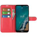 For Nokia G50 Litchi Texture Horizontal Flip Protective Case with Holder & Card Slots & Wallet(Red)