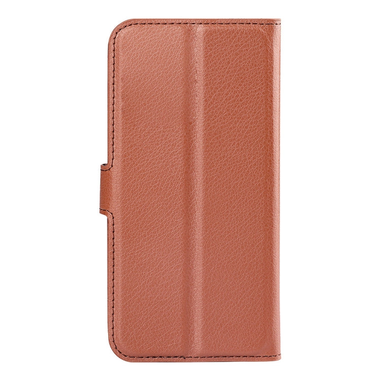 For Nokia G50 Litchi Texture Horizontal Flip Protective Case with Holder & Card Slots & Wallet(Brown)