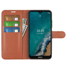 For Nokia G50 Litchi Texture Horizontal Flip Protective Case with Holder & Card Slots & Wallet(Brown)