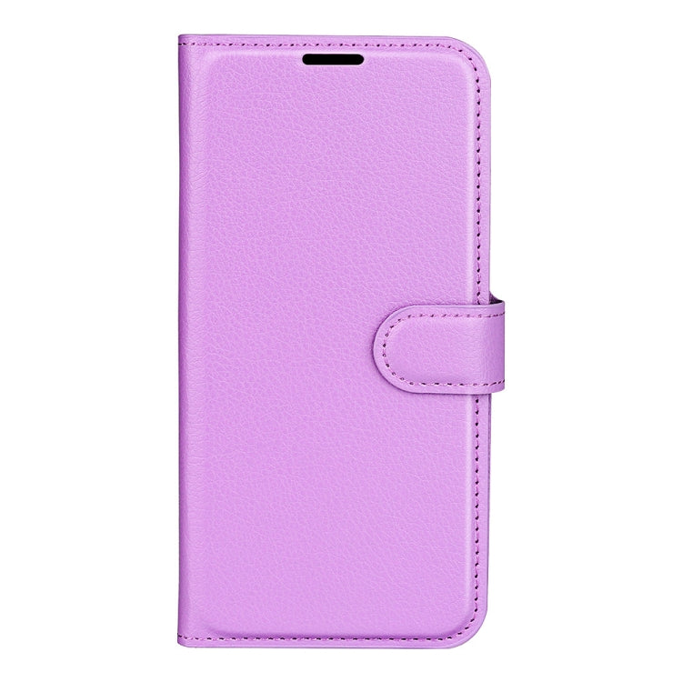 For Nokia G50 Litchi Texture Horizontal Flip Protective Case with Holder & Card Slots & Wallet(Purple)