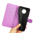 For Nokia G50 Litchi Texture Horizontal Flip Protective Case with Holder & Card Slots & Wallet(Purple)