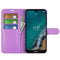 For Nokia G50 Litchi Texture Horizontal Flip Protective Case with Holder & Card Slots & Wallet(Purple)