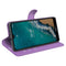 For Nokia G50 Litchi Texture Horizontal Flip Protective Case with Holder & Card Slots & Wallet(Purple)