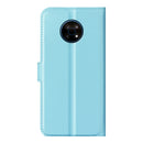For Nokia G50 Litchi Texture Horizontal Flip Protective Case with Holder & Card Slots & Wallet(Blue)