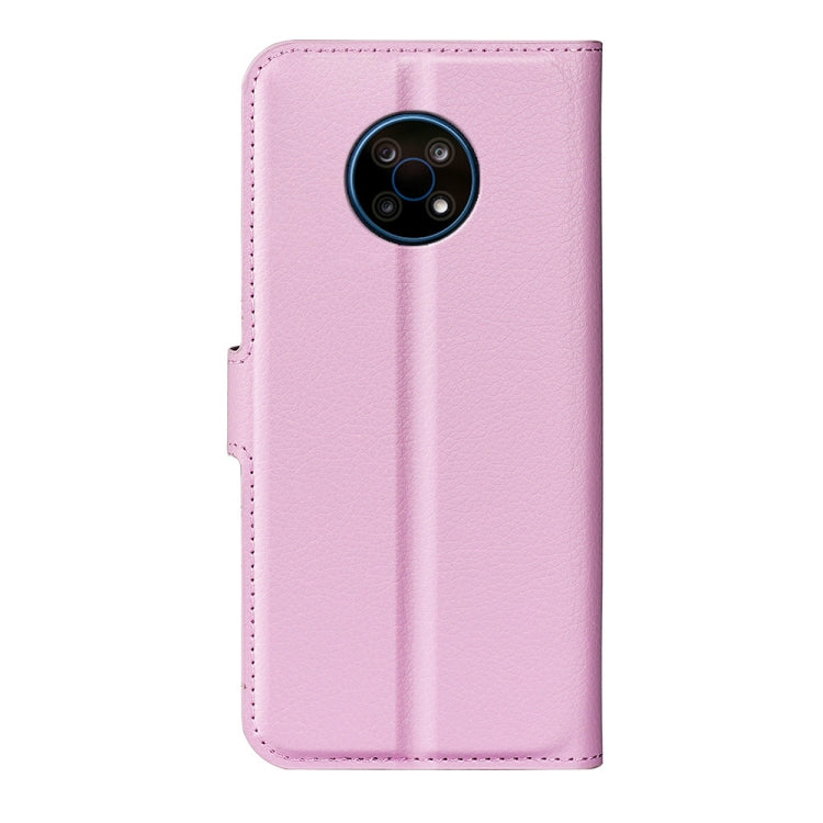 For Nokia G50 Litchi Texture Horizontal Flip Protective Case with Holder & Card Slots & Wallet(Pink)