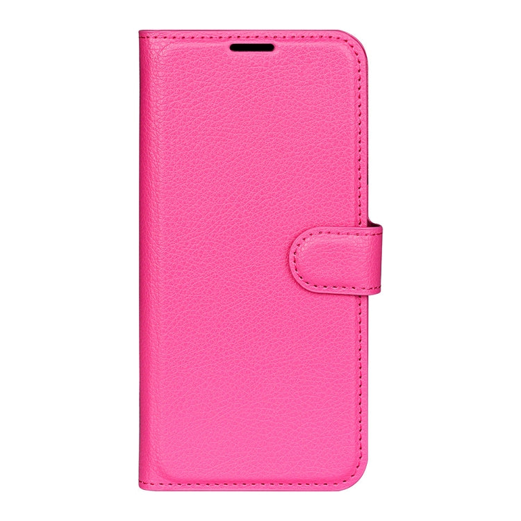 For Nokia G50 Litchi Texture Horizontal Flip Protective Case with Holder & Card Slots & Wallet(Rose Red)