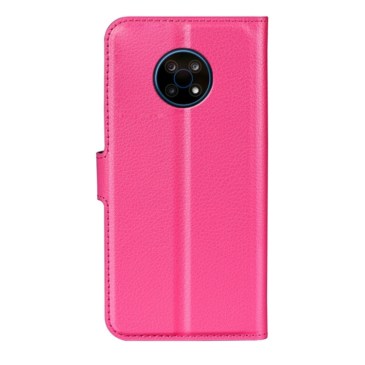 For Nokia G50 Litchi Texture Horizontal Flip Protective Case with Holder & Card Slots & Wallet(Rose Red)
