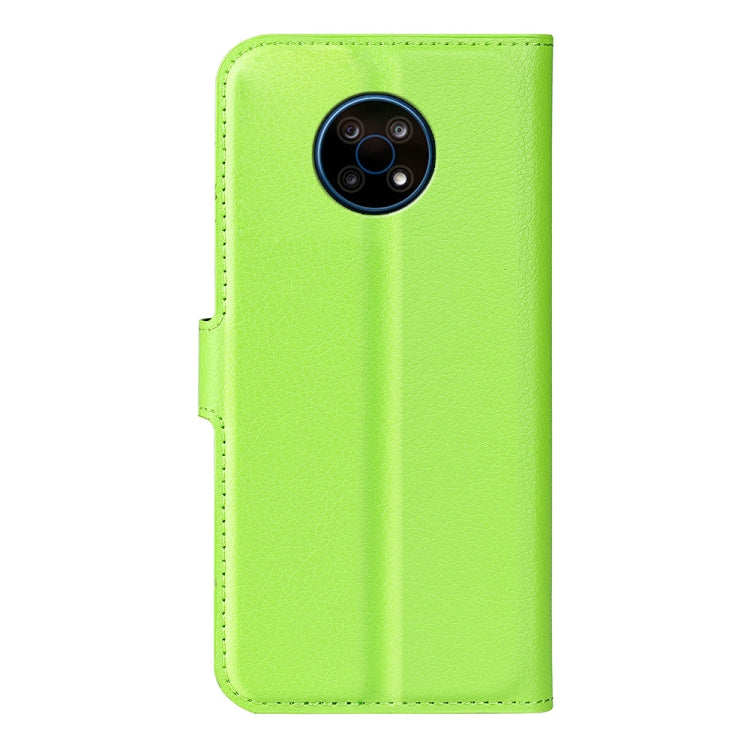 For Nokia G50 Litchi Texture Horizontal Flip Protective Case with Holder & Card Slots & Wallet(Green)