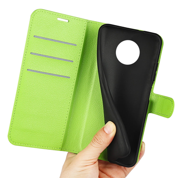 For Nokia G50 Litchi Texture Horizontal Flip Protective Case with Holder & Card Slots & Wallet(Green)