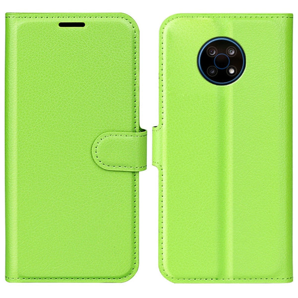 For Nokia G50 Litchi Texture Horizontal Flip Protective Case with Holder & Card Slots & Wallet(Green)