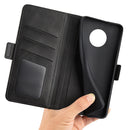 For Nokia G50 Dual-side Magnetic Buckle Horizontal Flip Phone Leather Case with Holder & Card Slots & Wallet(Black)