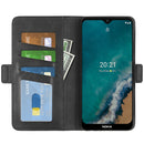 For Nokia G50 Dual-side Magnetic Buckle Horizontal Flip Phone Leather Case with Holder & Card Slots & Wallet(Black)