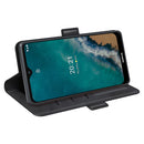 For Nokia G50 Dual-side Magnetic Buckle Horizontal Flip Phone Leather Case with Holder & Card Slots & Wallet(Black)