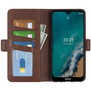 For Nokia G50 Dual-side Magnetic Buckle Horizontal Flip Phone Leather Case with Holder & Card Slots & Wallet(Brown)