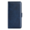 For Nokia G50 Dual-side Magnetic Buckle Horizontal Flip Phone Leather Case with Holder & Card Slots & Wallet(Dark Blue)