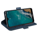 For Nokia G50 Dual-side Magnetic Buckle Horizontal Flip Phone Leather Case with Holder & Card Slots & Wallet(Dark Blue)
