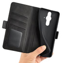For Sony Xperia Pro-I Dual-side Magnetic Buckle Horizontal Flip Phone Leather Case with Holder & Card Slots & Wallet(Black)