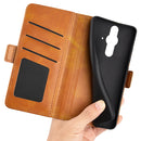 For Sony Xperia Pro-I Dual-side Magnetic Buckle Horizontal Flip Phone Leather Case with Holder & Card Slots & Wallet(Yellow)