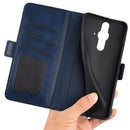 For Sony Xperia Pro-I Dual-side Magnetic Buckle Horizontal Flip Phone Leather Case with Holder & Card Slots & Wallet(Dark Blue)