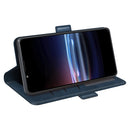 For Sony Xperia Pro-I Dual-side Magnetic Buckle Horizontal Flip Phone Leather Case with Holder & Card Slots & Wallet(Dark Blue)