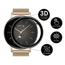 2 PCS For Huawei Watch GT 3 42mm ENKAY Hat-Prince Full Coverage 3D Curved Soft PC Edge + PMMA HD Screen Protector Film