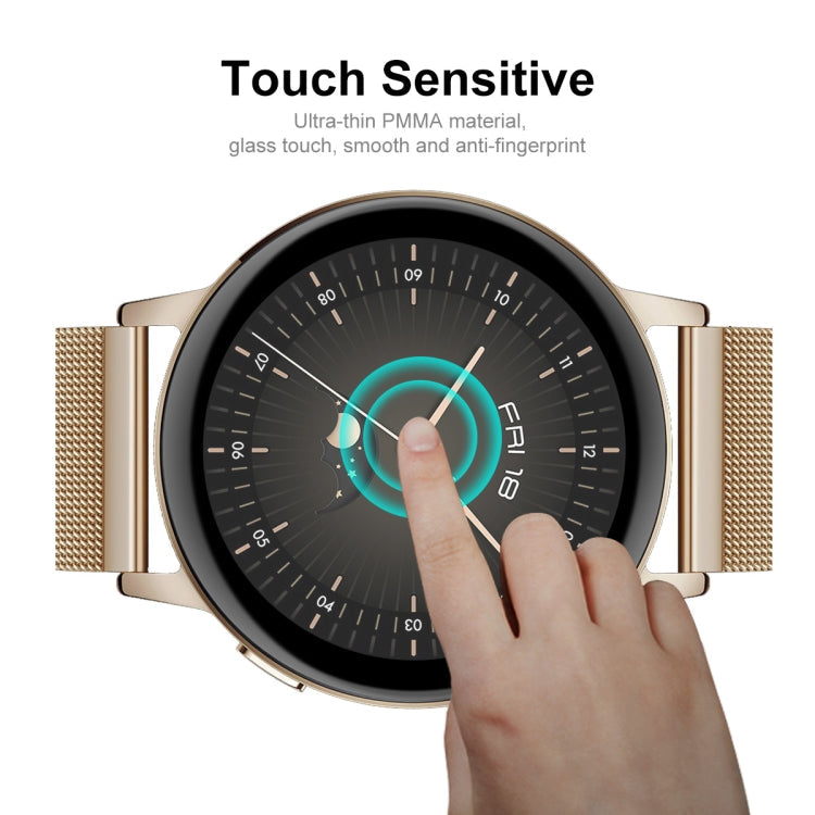 2 PCS For Huawei Watch GT 3 42mm ENKAY Hat-Prince Full Coverage 3D Curved Soft PC Edge + PMMA HD Screen Protector Film
