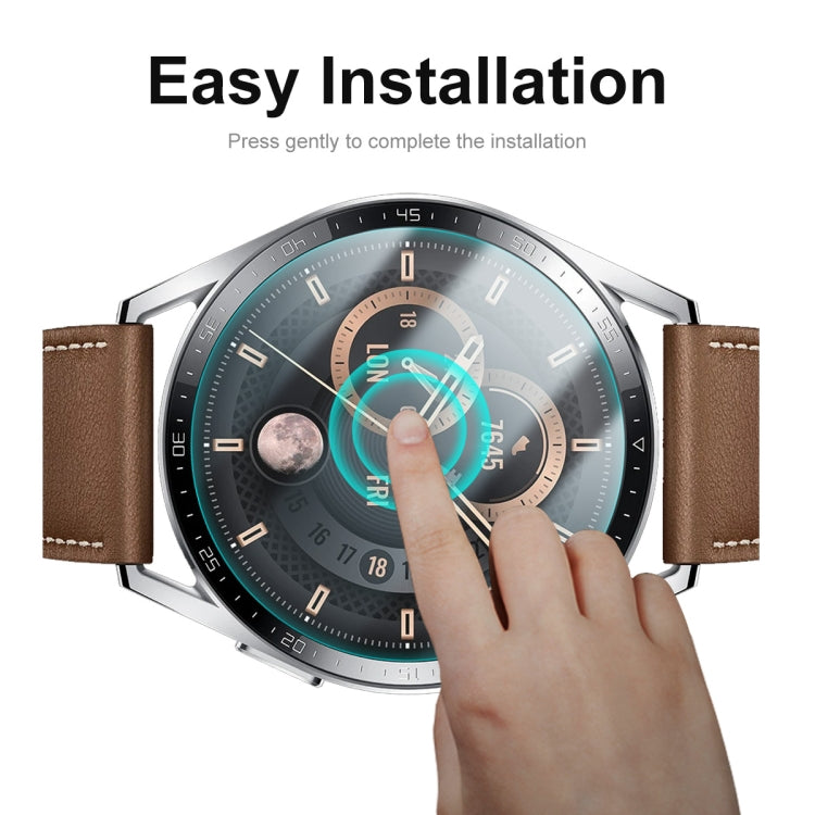 2 PCS For Huawei Watch GT 3 46mm ENKAY Hat-Prince Crystal Screen Protector Anti-scratch Watch Film