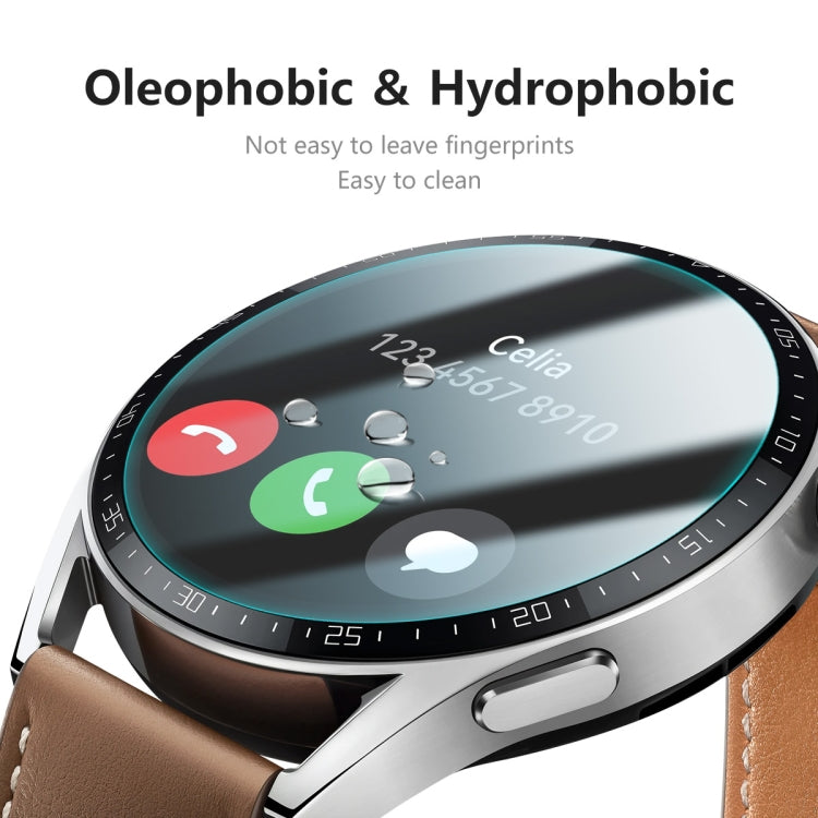 2 PCS For Huawei Watch GT 3 46mm ENKAY Hat-Prince Crystal Screen Protector Anti-scratch Watch Film